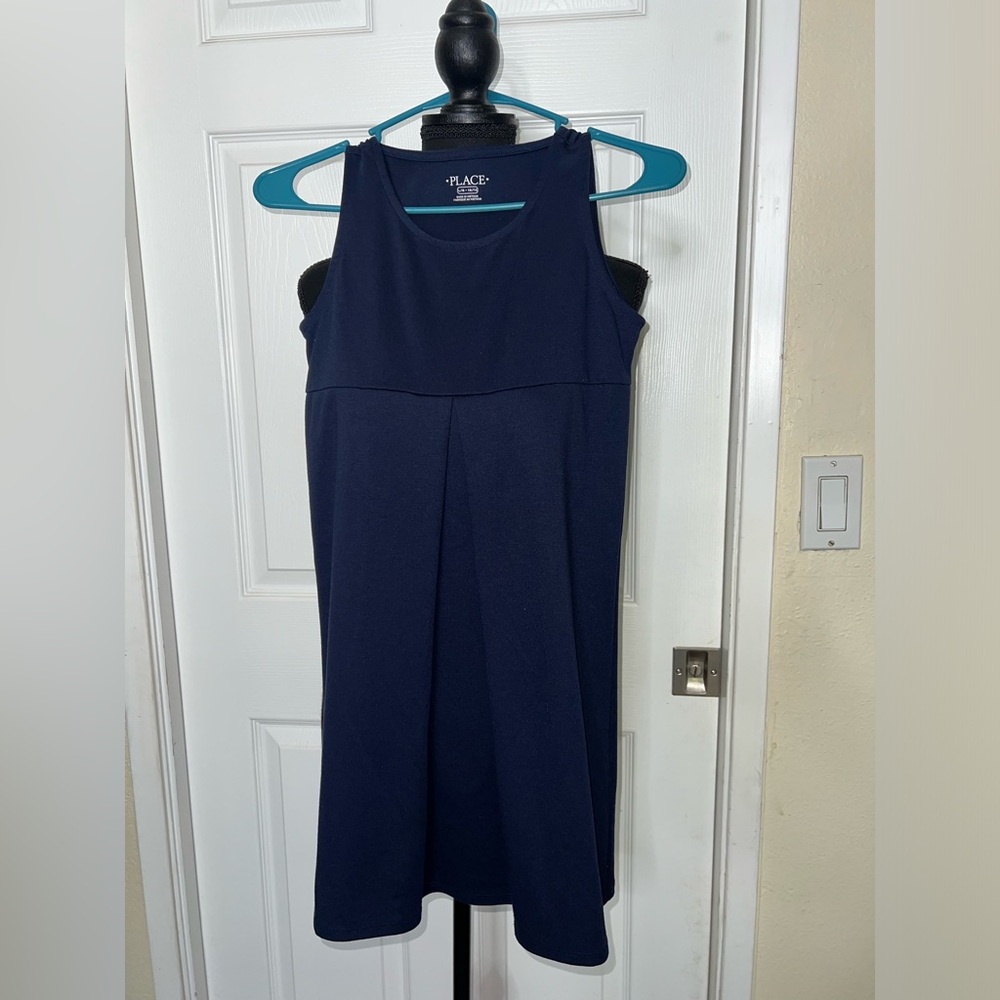 THE CHILDREN’S PLACE Girls Size 10-12 Navy Blue Uniform Dress
